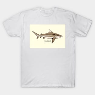 BULL SHARK Vintage Art Sketch for the Ocean Lovers Anglers and Fisherman T-Shirt